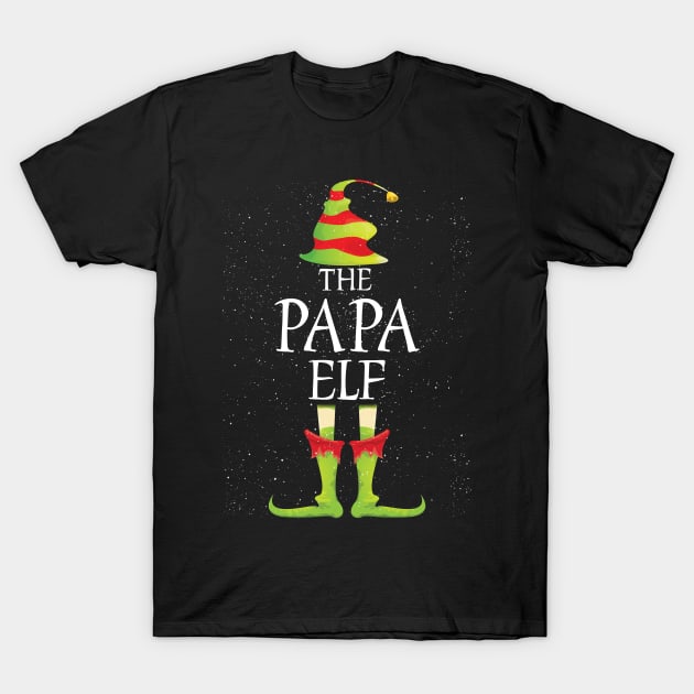 Papa Elf Family Matching Christmas Group Funny Gift T-Shirt by Davishasari